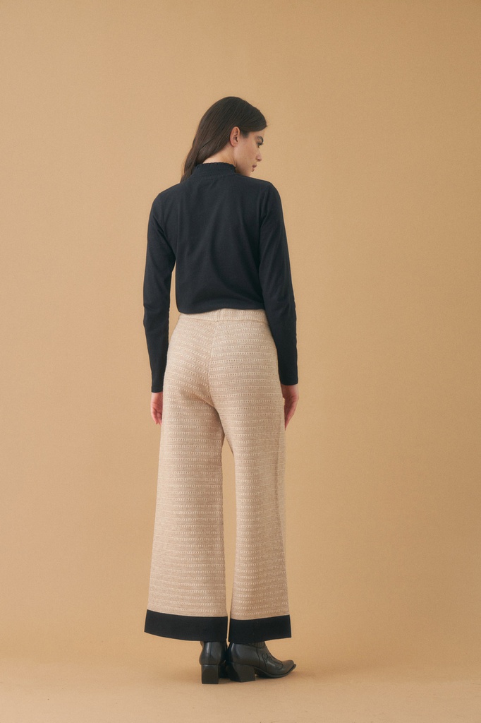 L143GKT1 PANTALON TEJIDO BICOLOR