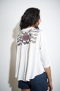 L148GBT2 BLUSA CON BORDADO MULTICOLOR