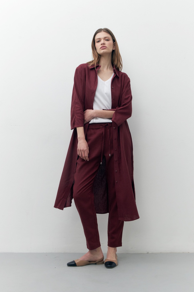 L157GPJ4 PANTALON PIJAMA DE LINO
