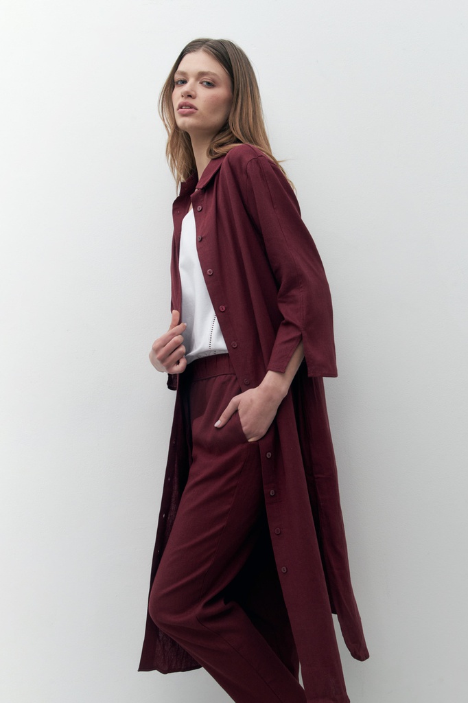 L157GPJ4 PANTALON PIJAMA DE LINO