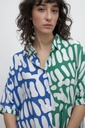L157GDM16 VESTIDO CAMISERO ESTAMPA ABASTRACTA