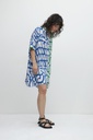 L157GDM16 VESTIDO CAMISERO ESTAMPA ABASTRACTA