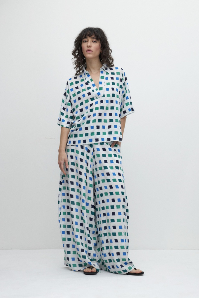 L157GPY1 PANTALON CON ESTAMPA GEOMETRICA