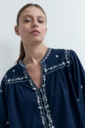 L155GBL9 BLUSA BOHO CON BORDADOS