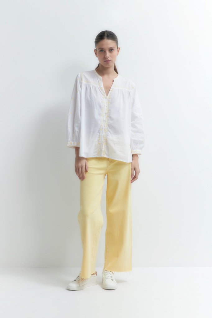 L155GBL9 BLUSA BOHO CON BORDADOS