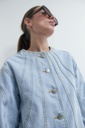 L155GOJ5 CAMPERA DE JEAN CON CORTES
