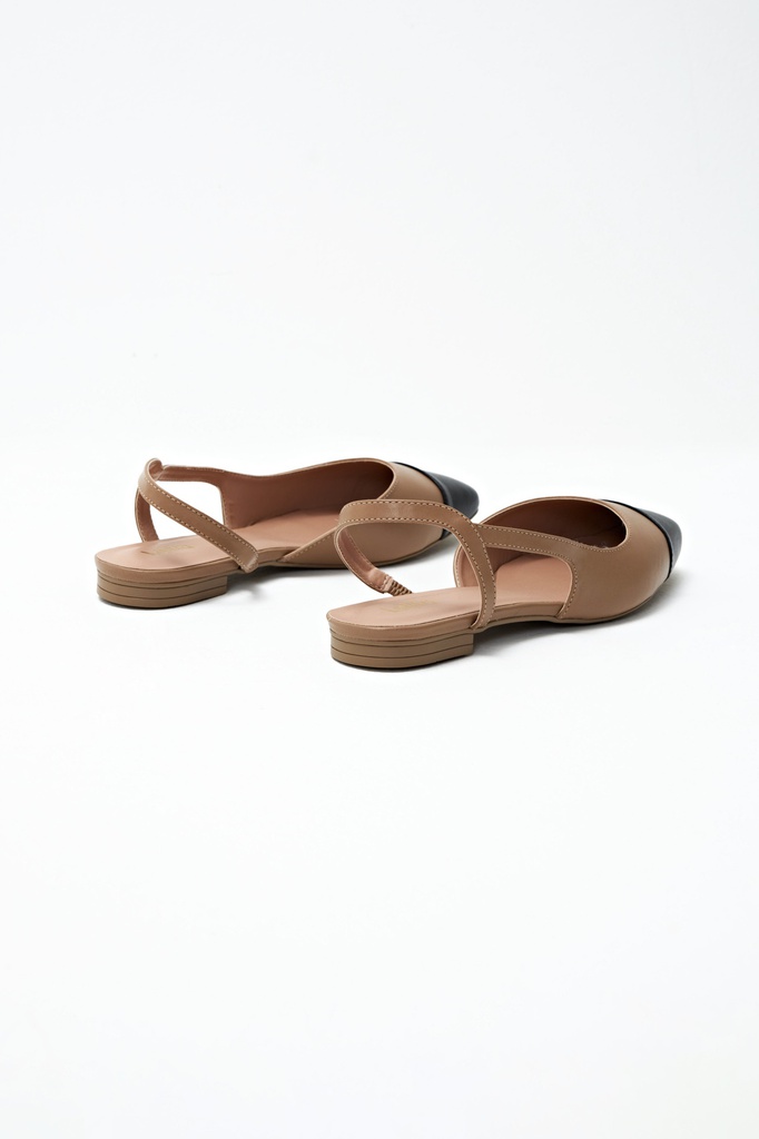 L155AFF3 BALLERINA DE CUERO COMBINADA ELOISE