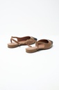 L155AFF3 BALLERINA DE CUERO COMBINADA ELOISE