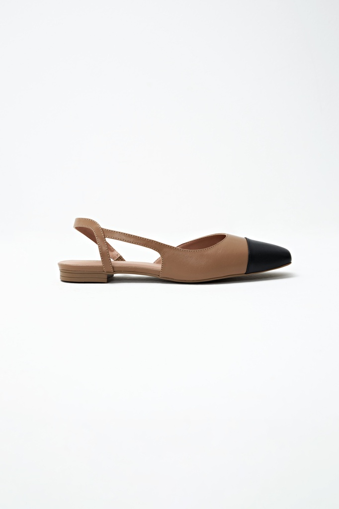 L155AFF3 BALLERINA DE CUERO COMBINADA ELOISE