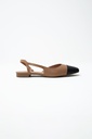 L155AFF3 BALLERINA DE CUERO COMBINADA ELOISE