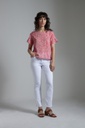 L156GBH6 BLUSA ESTAMPADA CON VOLADO