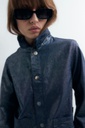 L155GOC4 SOBRECAMISA DENIM METALIZADO