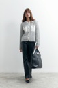 L155GKC6 CHAQUETA TEJIDA RAYADA