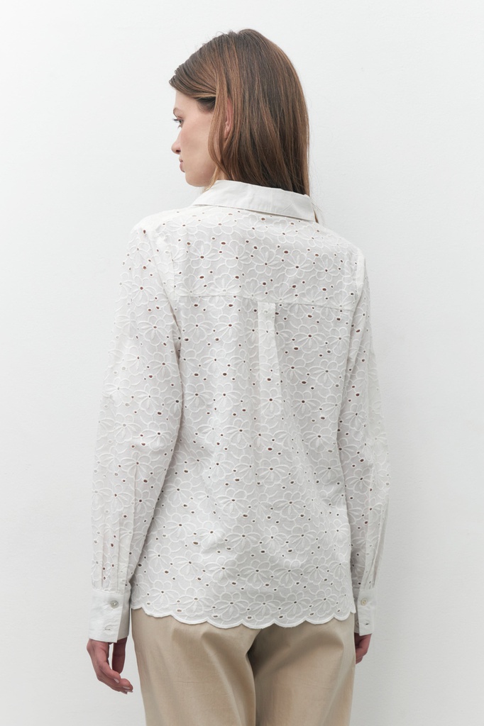 L157GBL4 CAMISA DE BRODERIE