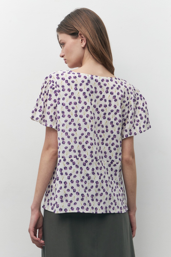 L157GBH1 BLUSA CON ESTAMPA FLORAL