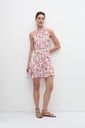 L157GDM8 VESTIDO HALTER ESTAMPA FLORAL