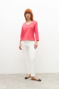 L155AFF3 BALLERINA DE CUERO COMBINADA ELOISE