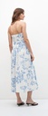 L158GDX9 VESTIDO STRAPLESS CON ESTAMPA FLORAL