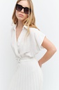 L158GDX10 VESTIDO CON FALDA PLISADA