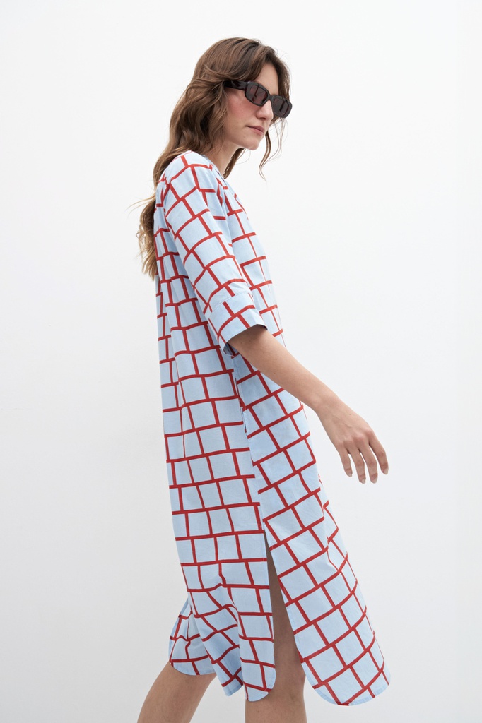 L158GDX16 MAXI VESTIDO CAMISERO