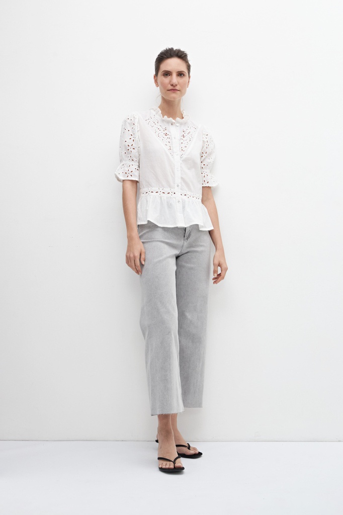 L158GBT2 CAMISA COMBINADA CON BRODERIE