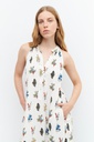 L158GDX3 MAXI VESTIDO HALTER ESTAMPADO