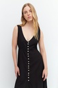 L158GDX8 MAXI VESTIDO CON BOTONES