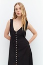 L158GDX8 MAXI VESTIDO CON BOTONES