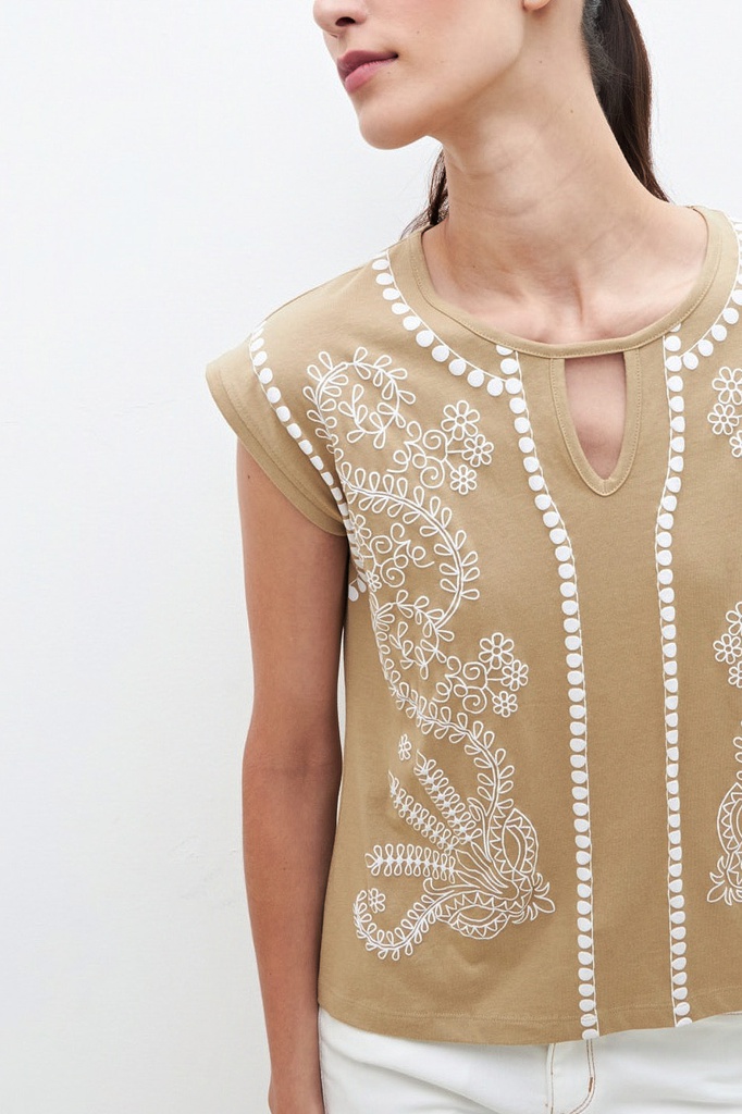 L160GTH11 REMERA CON PUFF PRINT