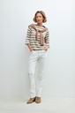 L160GTT2 SWEATSHIRT RAYADO CON BOTONES