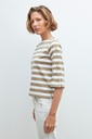 L160GTT2 SWEATSHIRT RAYADO CON BOTONES