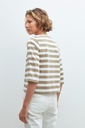 L160GTT2 SWEATSHIRT RAYADO CON BOTONES