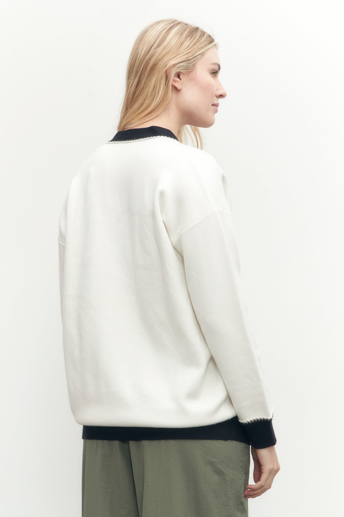 L154GKC2 CARDIGAN CON CINTA DECORATIVA