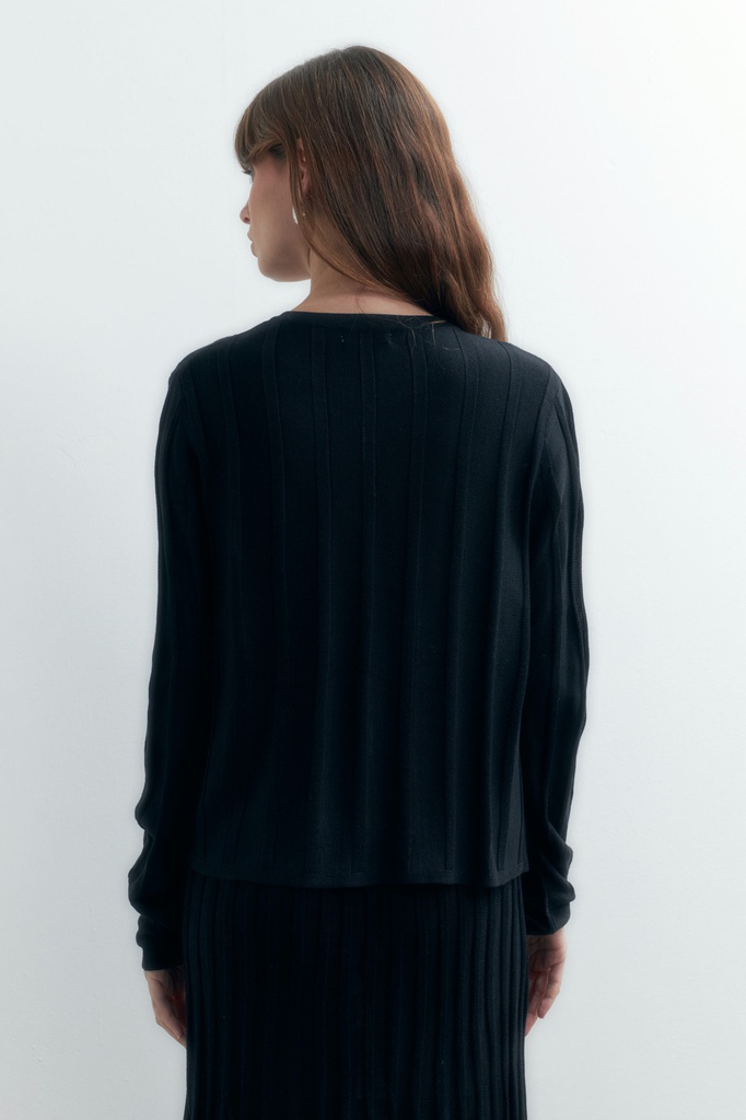 L155GKC4 CHAQUETA TEJIDA CON DETALLE LUREX