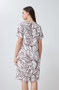 L167GDM7 VESTIDO DE LINO CON ESTAMPA ABSTRACTA
