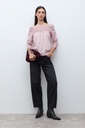 L170GBT3 BLUSA ESCOTE BARDOT CON FRUNCES