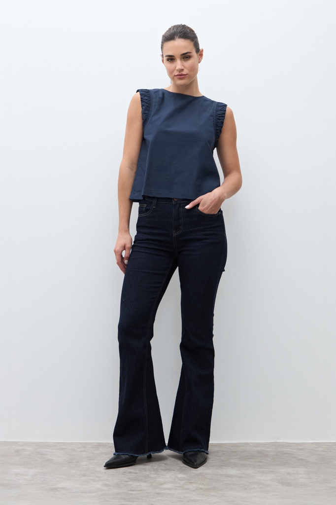 L170GBS1 BLUSA CON SISA DRAPEADA