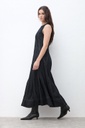 L170GDX3 MAXI VESTIDO DE JEAN CON CORTES