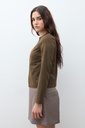L170GOJ3 CHAQUETA SIMIL GAMUZA CON CIERRE