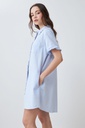 L167GDM5 VESTIDO CAMISERO CON VOLADOS