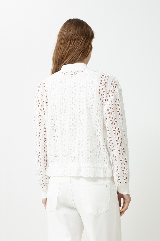 L168GOC2 CAMPERA BRODERIE CON CIERRE