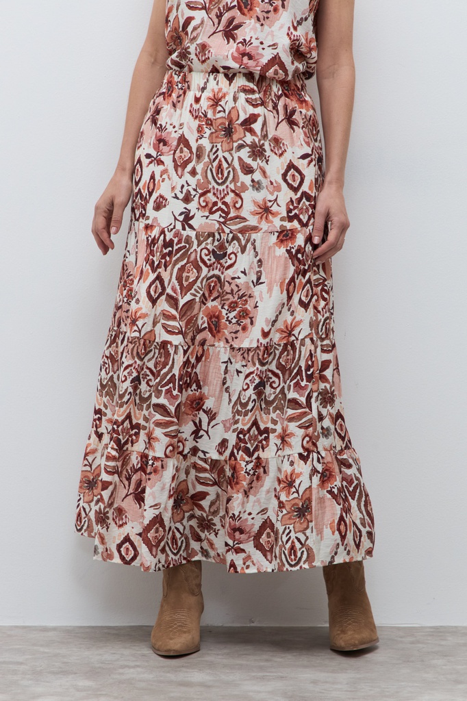 L172GSX2 MAXI FALDA ESTAMPA FLORAL BOHO