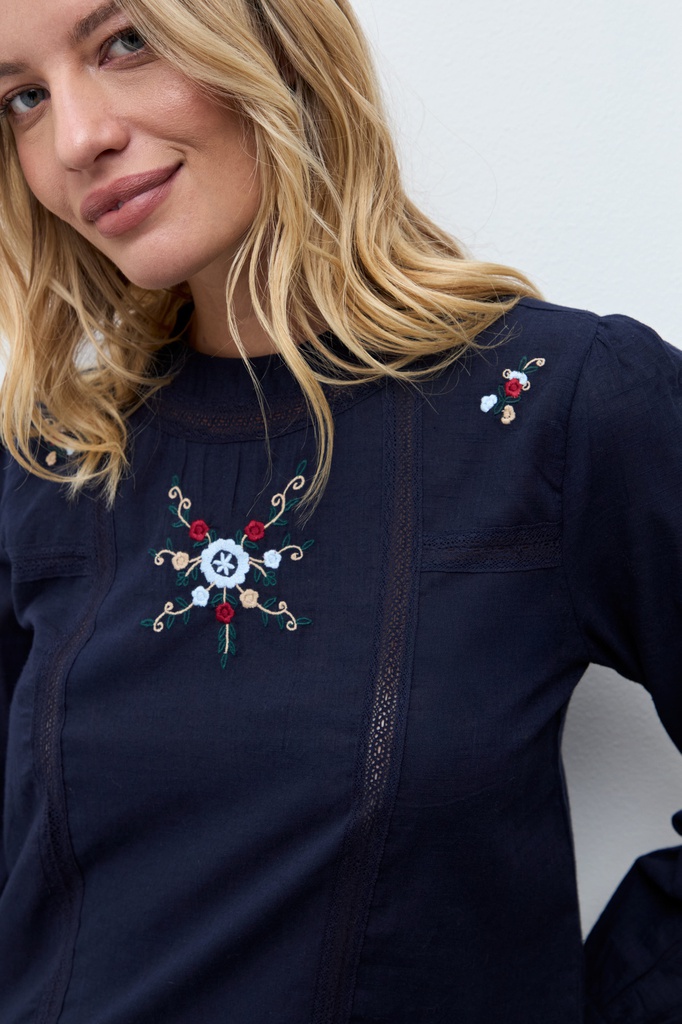 L172GBL4 BLUSA BORDADA
