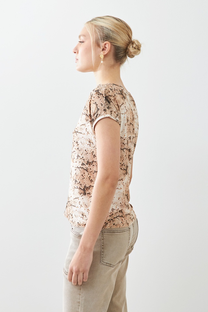 L165GBH3 BLUSA ANIMAL PRINT