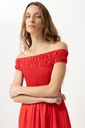 L168GDX12 VESTIDO ESCOTE BARDOT CON BOLSILLOS