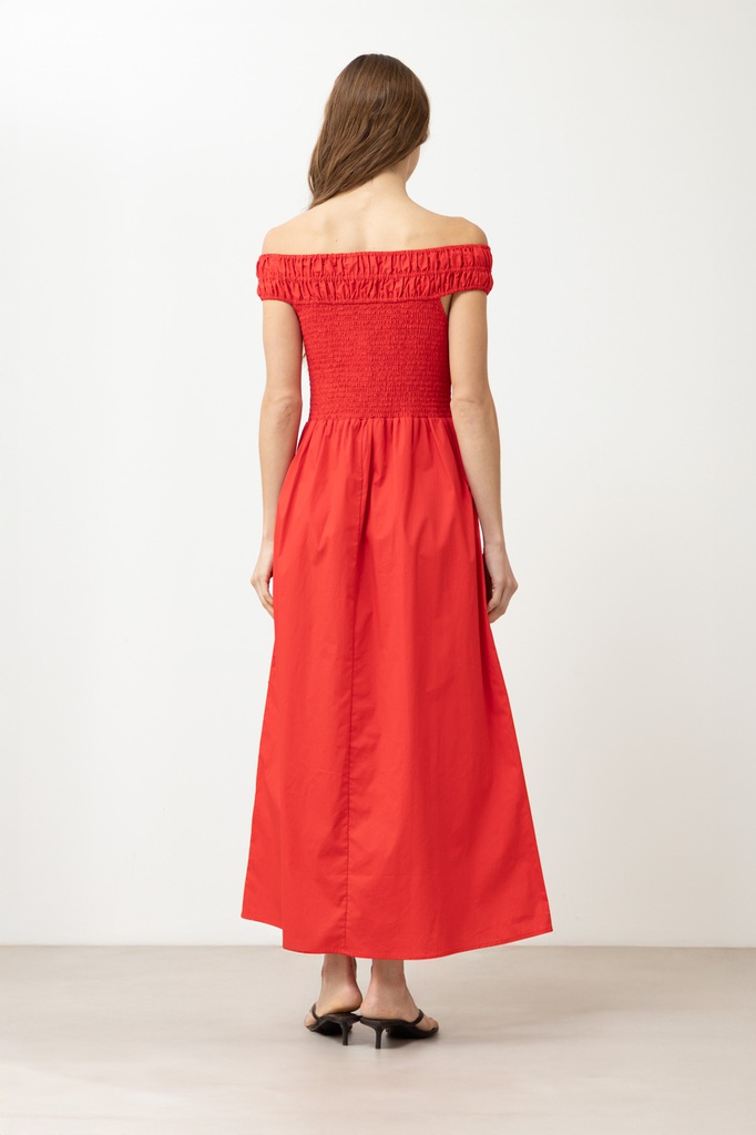 L168GDX12 VESTIDO ESCOTE BARDOT CON BOLSILLOS