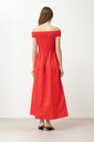 L168GDX12 VESTIDO ESCOTE BARDOT CON BOLSILLOS