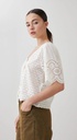 L167GBH4 BLUSA DE BRODERIE CON LAZOS