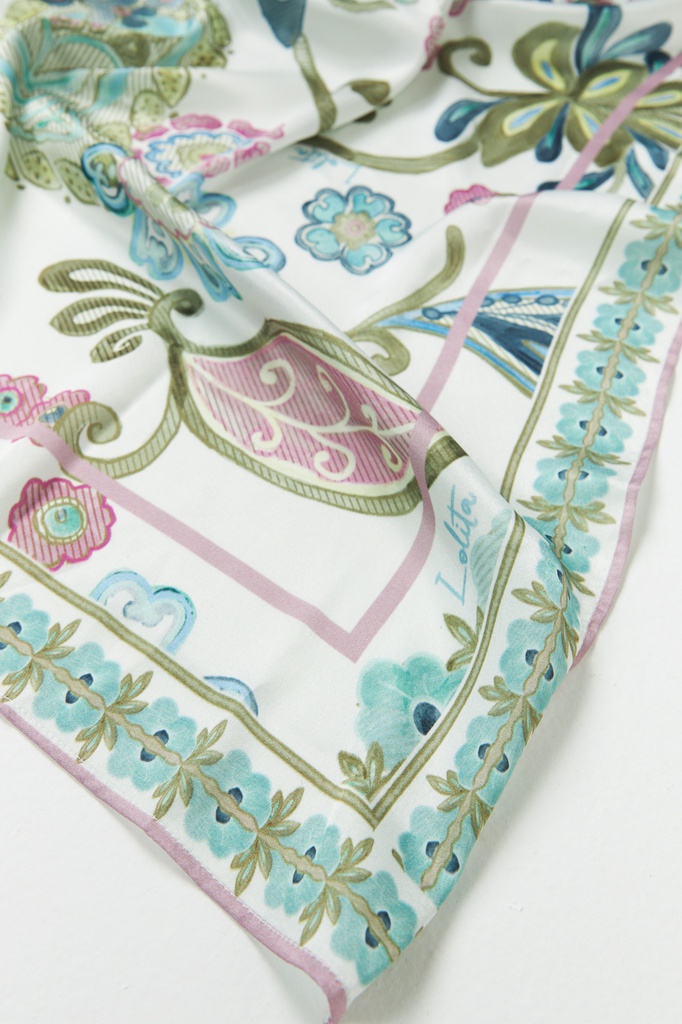 L167ATN1 PAÑUELO ESTAMPADO FLORAL PAISLEY
