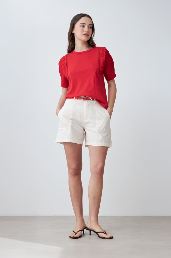 L167GTH9 REMERA CON BRODERIE